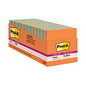 Post-it Pads in Energy Boost Collection Colors, Cabinet Pack, 3" x 3", 70 Sheets/Pad, 24 Pads/Pack (65424SSAUCP)