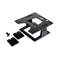 3M Adjustable Notebook Riser, 13" x 13" x 4" to 6", Black, Supports 20 lbs (LX500)