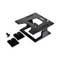 3M Adjustable Notebook Riser, 13" x 13" x 4" to 6", Black, Supports 20 lbs (LX500)