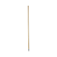 Boardwalk(R) Metal Tip Threaded Hardwood Broom Handle, 60" x 1 1/8" D (BWK138)