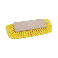 Boardwalk(R) Dual-Surface Scrub Brush, Plastic, 10", Yellow Handle (BWK3410)