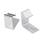 Quartet Flexible Metal Cubicle Hangers, For 1.5" to 2.5" Thick Partition Walls, Silver, 2/Set (7501)