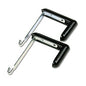 Quartet Adjustable Cubicle Hangers, For 1.5" to 3" Thick Partition Walls, Aluminum/Black, 2/Set (7502)