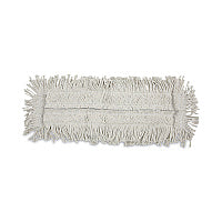 Boardwalk(R) Disposable Dust Mop Head, Cotton/Synthetic, 24w x 5d, White (BWK1624)