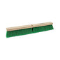 Boardwalk(R) Push Broom Head, 3" Green Flagged Recycled PET Plastic, 24" (BWK20724)