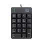 Adesso Spill-Resistant 18-Key Numeric Keypad, Black (AKB601UB)