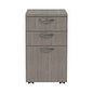 Alera Valencia Series Mobile Pedestal File, Left/Right, 3-Drawer: Box/Box/File, Legal/Letter, Gray, 15.88 x 20.5 x 28.39 (ALEVA572816GY)