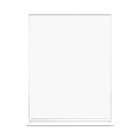 Deflecto Classic Image Double-Sided Sign Holder, 8.5 x 11 Insert, Clear (69201)