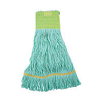 Boardwalk(R) Looped-End Mop Head, Recycled Fibers, Medium, Green (BWK1200MEA)