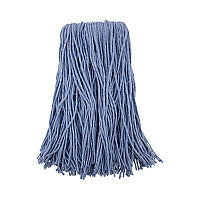 Boardwalk(R) Standard Mop Head, Cotton/Synthetic, Blue, 12 Mop Heads (BWK2024B)