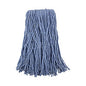 Boardwalk(R) Standard Mop Head, Cotton/Synthetic, Blue, 12 Mop Heads (BWK2024B)
