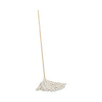 Boardwalk(R) Deck Mop, 48" Wooden Handles, 16 oz Cotton Mops, 6 Mops (BWK116C)