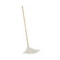Boardwalk(R) Deck Mop, 48" Wooden Handle, 16oz Rayon Fiber Head, 6/Pack (BWK116R)
