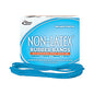 Alliance Antimicrobial Non-Latex Rubber Bands, Size 117B, 0.06" Gauge, Cyan Blue, 4 oz Box, 62/Box (42179)
