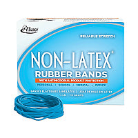 Alliance Antimicrobial Non-Latex Rubber Bands, Size 33, 0.04" Gauge, Cyan Blue, 4 oz Box, 180/Box (42339)