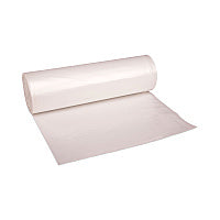 Boardwalk High-Density Can Liners, 45 gal, 11 mic, 40" x 46", Natural, Perforated Roll, 25 Bags/Roll, 10 Rolls/Carton (BWK404614)
