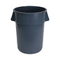 Boardwalk(R) Round Waste Receptacle, Plastic, 44 gal, Gray (BWK44GLWRGRA)