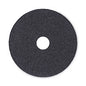 Boardwalk(R) Standard Black Floor Pads, 17" dia, Black, 5/Carton (BWK4017BLA)