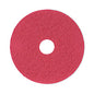 Boardwalk(R) Standard 16-Inch Diameter Buffing Floor Pads, Red (BWK4016RED)