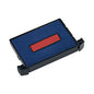 E4750 Printy Replacement Pad for Trodat Self-Inking Stamps, 1" x 1.63", Blue/Red (P4750BR)