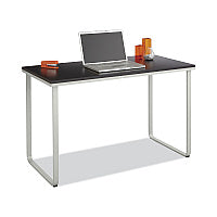 Safco Steel Desk, 47.25" x 24" x 28.75", Black/Silver (1943BLSL)