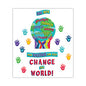 Carson-Dellosa Motivational Bulletin Board Sets, 47-Piece Set, One World, 24.7" x 20", Multicolor (110488)