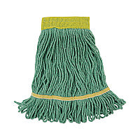 Boardwalk(R) Super Loop Mop Head, Cotton/Synthetic, Small, 12 Mop Heads (BWK501GN)