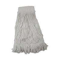 Boardwalk(R) 24 oz Rayon Loop Mop Head, Saddleback Head, White, 12 Mops (BWK524R)