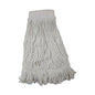 Boardwalk(R) 24 oz Rayon Loop Mop Head, Saddleback Head, White, 12 Mops (BWK524R)