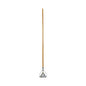 Boardwalk(R) Quick Change Metal Head 54" Wooden Mop Handle, Natural (BWK601)
