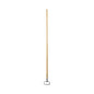 Boardwalk(R) Spring Grip Metal Head Mop Handle, 60" Wood Handle (BWK609)