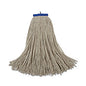 Boardwalk(R) Cut-End Lie-Flat Wet Mop Head, Cotton, 24 oz, 12 Mop Heads (BWK724CCT)