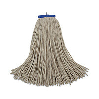 Boardwalk(R) Cut-End Lie-Flat Wet Mop Head, Cotton, 24 oz, White (BWK724CEA)