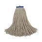 Boardwalk(R) Cut-End Lie-Flat Wet Mop Head, Cotton, 24 oz, White (BWK724CEA)