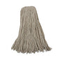 Boardwalk(R) Mop Head, Lie-Flat Head, Cotton, 32 oz, 12 Mop Heads (BWK732C)