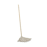 Boardwalk(R) Cut-End Cotton Mop Head, White, #24 Handle Deck, 6 Mops (BWKCD50024S)