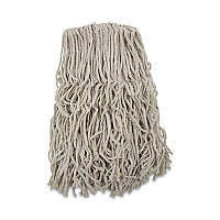 Boardwalk(R) Banded Cotton Mop Heads, 24oz, White, 12/Carton (BWKCM20024)