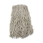Boardwalk(R) Banded Cotton Mop Heads, 24oz, White, 12/Carton (BWKCM20024)