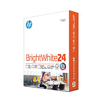 HP Brightwhite24 Paper, 100 Bright, 24 lb Bond Weight, 8.5 x 11, Bright White, 500/Ream (203000)