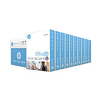HP Office20 Paper, 92 Bright, 20 lb Bond Weight, 8.5 x 11, White, 500 Sheets/Ream, 10 Reams/Carton (112101)