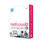 HP MultiPurpose20 Paper, 96 Bright, 20 lb Bond Weight, 8.5 x 11, White, 500/Ream (112000)