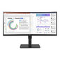 LG 34BQ77QE-B 34" Class Curved Screen LED Monitor - 21:9 - Textured Black -