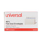 Universal Peel Seal Strip Security Tint Business Envelope, #6 3/4, Square Flap, Self-Adhesive Closure, 3.63 x 6.5, White, 100/Box (UNV36106)