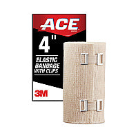 ACE Elastic Bandage with E-Z Clips, 4 x 64 (207313)