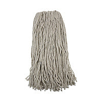 Boardwalk(R) Cotton Fiber Standard Mop Head, White, 12 Mop Heads (BWK232C)