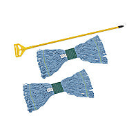 Boardwalk(R) Looped-End Mop Kit, 2 Medium Mop Heads, 1 Handle (BWK400MBC)