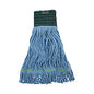 Boardwalk Mop Head, Premium Standard Head, Cotton/Rayon Fiber, Medium, Blue, 12/Carton (BWK402BL)