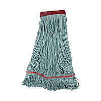Boardwalk EchoMop with Looped-End Wet Head, Synthetic/Cotton, Large, Blue, 12/Carton (BWK1400LCT)