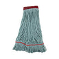 Boardwalk EchoMop with Looped-End Wet Head, Synthetic/Cotton, Large, Blue, 12/Carton (BWK1400LCT)