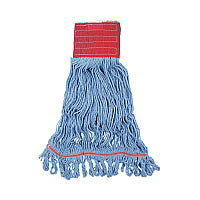 Boardwalk(R) Pro Loop Web/Tailband Mop Head, Blue, Large, 12/Carton (BWK1800LBDZ)